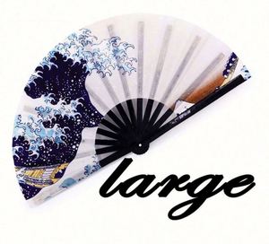 Abanico de Bambú Pintado a Mano Personalizado, Abanico Promocional con Diseño Personalizado - Product Image 3