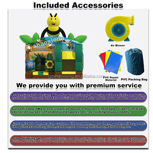 <span class=keywords><strong>Castillo</strong></span> Inflable Comercial con Tobogán, Temática de Abejas, para Niños, Jardín Exterior, con Soplador - Product Image 3