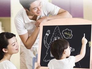 <span class=keywords><strong>Tableau</strong></span> <span class=keywords><strong>noir</strong></span> double face pour enfants, jouet de dessin en bois, chevalet magnétique pour enfants - Product Image 6