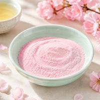 Poudre de fleur de cerisier naturelle, ingrédient de qualité alimentaire pour latte et bubble tea, OEM ODM, vente en gros, approvisionnement en vrac