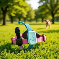 Traceur GPS pour animaux de compagnie Plapie, navigateur 4G, étanche IP67, mini collier anti-perte, manchon en silicone pour chien, Bluetooth activé, en temps réel