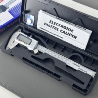 Pied à coulisse numérique en acier inoxydable avec boîtier métallique, électronique haute précision, affichage LCD pour atelier, machines et quincaillerie