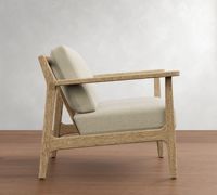 Chaises de salle à manger modernes de luxe avec accoudoirs en bois, finition appliquée à la main, pieds fixes, coussin amovible, rembourrage ferme et enveloppant, structure en bois massif