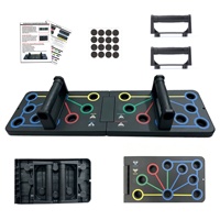 Barres de pompes multifonctionnelles transfrontalières pliables pour entraînement à domicile, soutien pour les exercices de poitrine, dos et épaules