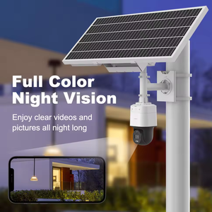 HK OEM 4MP 4G Color <b>Solar</b> PTZ <b>Camera</b> Human & Motion Detection 24/7 Full Color IP <b>Camera</b> Two-ways Audio 120dB WDR H.265+ IP65 - Product Image 2