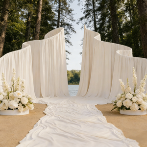 Décorations de mariage romantiques, draperies de fond de scène, draperies de plafond <span class=keywords><strong>pour</strong></span> mariage en plein air, <span class=keywords><strong>pour</strong></span> la décoration d'événements et de fêtes - Product Image 5