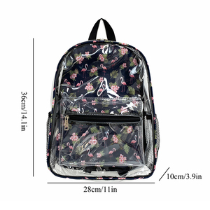 Vente en gros de sac à dos étudiant en PVC couleur tendance petit sac à dos étanche de loisirs <span class=keywords><strong>vacances</strong></span> voyage avec fermeture à glissière tendance - Product Image 3