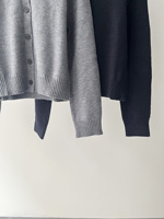 Cardigan court en maille à col polo pour femme, boutonné, style intellectuel, pour le bureau, automne-hiver, en stock 16a-2266