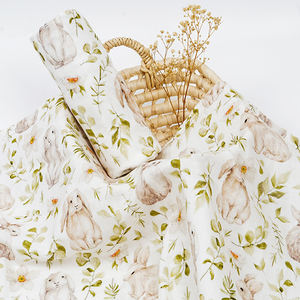 Herstellerangepasste Reaktiv Gefärbte Baby-Bambus-Musselindecke, 2-lagige Puckdecke, Großhandel Bambus-Baumwoll-Musselin-Stoff - Product Image 3