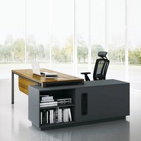 Meubles de bureau modernes sur mesure, grand bureau de direction de luxe, bureau et chaise, ensemble de table de bureau exécutive en bois