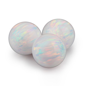 OP01 ~ OP92 Đầy Đủ Lỗ Tổng Hợp 3Mm Opal Hạt Bán Buôn Bóng Hình Dạng Opal Sphere - Product Image 5
