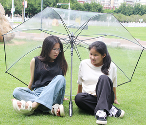 <span class=keywords><strong>Parapluie</strong></span> de golf <span class=keywords><strong>transparent</strong></span> de <span class=keywords><strong>grande</strong></span> <span class=keywords><strong>taille</strong></span> <span class=keywords><strong>Parapluie</strong></span> POE automatique à long manche - Product Image 1