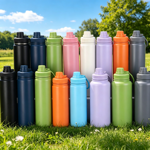 18oz/22oz/25oz/32oz/40oz/64oz Stainless Steel <b>Water</b> <b>Bottle</b> Tumbler <b>hot</b> and cold - Product Image 5