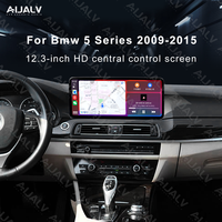 Aijia Promotion pour BMW Série 5 2009-2015 – Cadre en plastique noir mat 12,3 pouces pour autoradio multimédia Android avec Canbus et Mendery