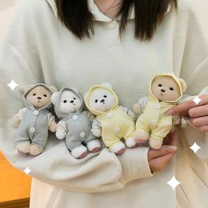 15cm Jointed Lina Bunny Bear Panda Doll Teddy Plush Pendant Bag Chain Charm Keychain