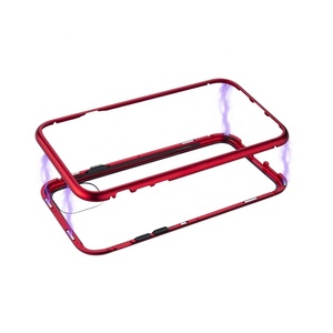 eléfono caso cobertura completa 360 imán adsorción <span class=keywords><strong>claro</strong></span> funda de vidrio templado para teléfono para Iphone/11/11pro/11pro. - Product Image 1