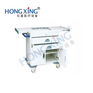 Hongxing Hx-E13 Medical Cart 795x545x1050mm 3-Layer Steel-Plastic Hospital Ward Emergency Nursing <b>Trolley</b> - Product Image 1