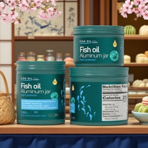 Aceite de Pescado Omega-3 Premium en Lata de Aluminio Personalizada con Adhesivo Decorativo, Nutrición Dirigida para Llevar - Product Image 2