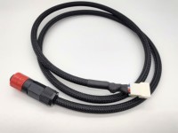 M12 série IP67 étanche 4 broches Push autobloquant mâle femelle connecteur câble pour écran lcd led module d'affichage
