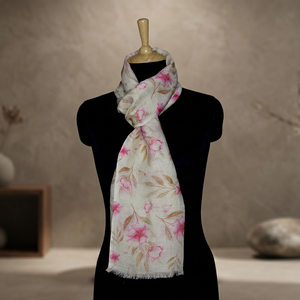 Pañuelo de Algodón y Lino, Chal Tradicional de Longitud Media con Estampado Digital, Venta al por Mayor, Proveedor con MOQ Bajo - Product Image 1