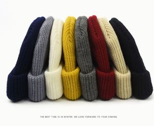 Autumn Knitted Winter Warm Unisex Cheap Plain <b>Beanies</b> Solid Fashion Striped Short <b>Beanie</b> <b>Hats</b> Promotion Gift - Product Image 4