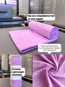 कस्टम त्वरित शुष्क सुपर अवशोषित योग फिटनेस जिम यात्रा तौलिया नरम हल्के हल्के माइक्रोफाइबर थोक योग तौलिया - Product Image 2