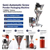 Machine de remplissage de poudre à vis intelligente PLC pour détergents, café, farine, piment et produits chimiques, à faible émission de poussière et fonctionnement efficace