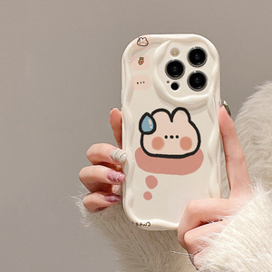 Bon marché Prix Lapin Impression Vague Bord <span class=keywords><strong>Silicone</strong></span> TPU Housse de Téléphone Portable pour <span class=keywords><strong>Iphone</strong></span> 8 X Xr Xs <span class=keywords><strong>11</strong></span> 12 13 14 15 16 17 Pro Max - Product Image 5