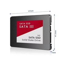Unidad de Estado Sólido Interna de 2.5 Pulgadas y 1 TB de Fábrica ShenZhen, SSD SATA de 500 MB/s para Computadoras de Escritorio