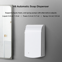 Distributeur automatique de savon liquide en mousse rechargeable avec capteur infrarouge, design moderne, ABS, pour salle de bain, toilettes, usage domestique