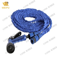 Tuyau d'arrosage rétractable tuyau d'eau d'arrosage Passion caoutchouc Offre Spéciale 25/50/75/100FT bleu 3 fois longueur tuyau de dégagement facilement