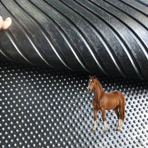 Tappetino in gomma a pois rotondo di alta qualità-antiscivolo e resistente per uso stabile, vacca e altri animali - Product Image 3