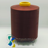 Fil 100% Nylon DTY anti-boulochage pour tricot à la main et couture de chaussettes, motif teint, haute ténacité