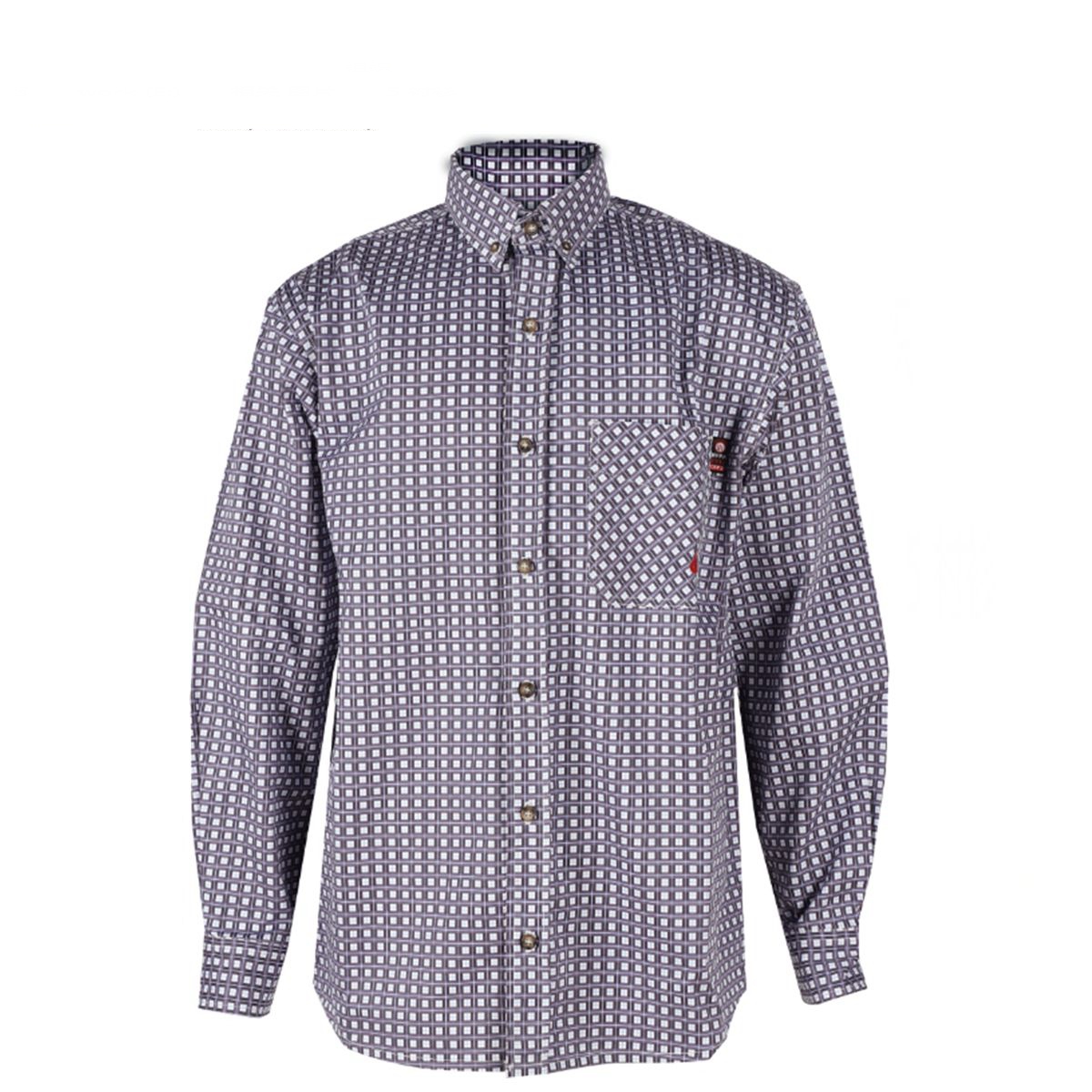 Огнестойкая рубашка для работы в клетку типа FR, одежда FRC