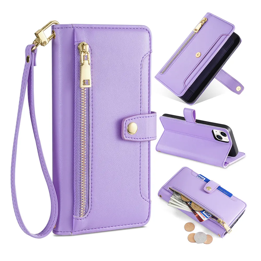 in stock leather wallet strap smartphone crossbody bags 1Ii 1 Iii Phone Back Cover 10 Iv Ii Mobile Cases for Sony Xperia 5 Case