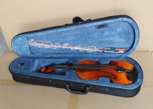 Violín de Alta Calidad con Garantía, <span class=keywords><strong>Precio</strong></span> al por Mayor, Cuerpo de Tilo, Teñido de <span class=keywords><strong>Blanco</strong></span>, Clavijas Negras, Acabado Brillante, 4/4 3/4 1/2, Violín Hecho a Mano - Product Image 3