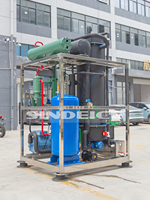 Machine à glaçons en tube, refroidissement par eau, qualité alimentaire SUS304, machine à glaçons en tube automatique commerciale