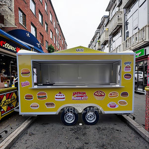 New Arrival Durable Towable Fiberglass Food Trailer Multifunctional Snack Food Van for Candy & Chips - Product Image 1