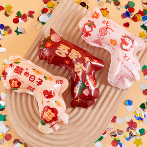 Handheld Confetti Cannon Wedding Prop Plastic Non Toxic Rectangle Shape For Wedding Engagement Procession Photo Props - Product Image 3