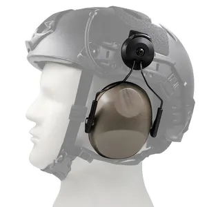 経済的なヘルメットに取り付けられたノイズリダクションイヤープロテクタータクティカルイヤーマフを撮影するための薄型ハンティングイヤープロテクション
