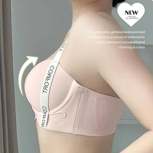 Sujetador sin Aro para Mujer Tops Ropa de Mujer Barata Sujetador Inalámbrico Soutien Gorge Sujetador Push Up Invisible para Mujer Copa Completa - Product Image 3