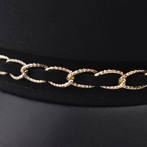 Boina de Moda Británica 2025, Primavera-Otoño, con Cadena de Espina de Pescado, Visera de PU, Estilo Capitán, Personalizada - Product Image 4