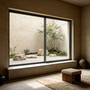 Ventana Corredera de Aluminio con Aislamiento Acústico y Térmico, Ahorro de Energía, para Balcón de Villa, Diseño Personalizado con Doble Acristalamiento <span class=keywords><strong>Anti</strong></span>-<span class=keywords><strong>Ruido</strong></span> - Product Image 1