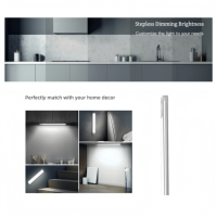 Lampe LED sous-armoire rechargeable sans fil avec détecteur de mouvement, intensité réglable, magnétique, pour cuisine, placard, escalier, intérieur
