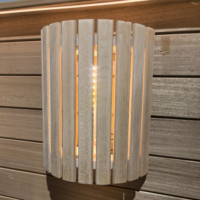 Ember Sauna Kayu Modern Berkualitas Tinggi dengan Pelapis Plastik dan Sekop Air untuk Uap Kering
