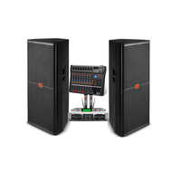 Système de sonorisation professionnel avec deux enceintes de 15 pouces SRX 725, avec mélangeur, amplificateur de puissance pour scène, système de sonorisation complet, système de sonorisation extérieur