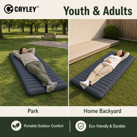Matelas de camping gonflable portable en polyester TPU, coussin d'air pour dormir en plein air, randonnée, jardin, voyage
