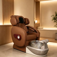 Muebles de Salón de Belleza con Función de Masaje en Cuero y Funciones de Spa para Pies