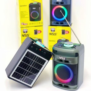 Altavoz Portátil NS-685S con Energía Solar, Subwoofer de Alta Potencia de 10-30W con Asa, Sistema de Audio para Exteriores, <span class=keywords><strong>Radio</strong></span> FM - Product Image 3