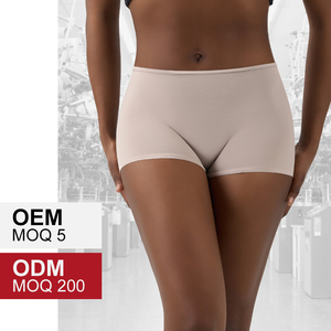 SK1218 Calzones Tipo Boyshort de Cintura Media Ultraelásticos para <span class=keywords><strong>Mujer</strong></span>, Ropa Interior Suave y Transpirable - Product Image 3